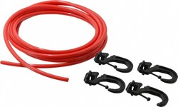 MSC&nbsp;Polyflex Tie Down Rope, 10 ft. Length, 4 Hooks, 1 ea.