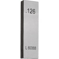 MSC&nbsp;Value Collection Rectangle Steel Gage Block, 0.126 in., AS-1 Grade, 1 ea.
