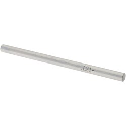 MSC&nbsp;SPI Class ZZ Minus Plug Gage, Tool Steel, 0.1210 in. Dia., 1 ea.