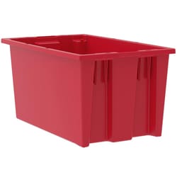 MSC&nbsp;Akro-Mils Stackable Totes, Plastic, 18 in. x 11 in. x 9 in., 6/Pk.