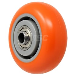 MSC&nbsp;Durable Superior Rigid Caster Wheel, Polyurethane, 3 in. Dia, 1-1/4 in. Wide, 1 ea.
