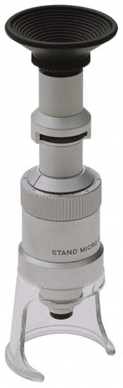 MSC&nbsp;SPI Swiss Precision Instruments Monocular Compound Microscope, 100x Magnification, 0.033 in. Field, 0.00050 in. Graduation, 1 ea