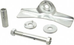 MSC&nbsp;Albion Caster Cam Brake Kit, 1/2 in. ID, 6 in. to 8 in. Wheel, 1 ea.