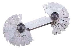 MSC&nbsp;PEC Tools Screw Pitch Gage, Steel, 30 Blades, 1 ea