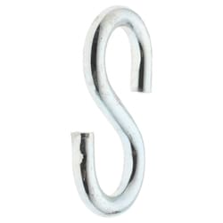 MSC&nbsp;Chicago Hardware and Fixture S-Hook, Low Carbon Steel, Electrogalvanized, 1/8 in. Opening, 100/Pk.