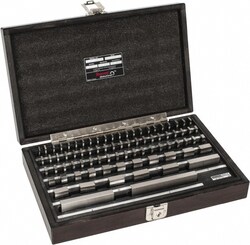 MSC&nbsp;Starrett Gage Block Set, Steel, Grade 0, 81 Pc.