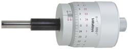 MSC&nbsp;Mitutoyo Micrometer Head, 0-1 in Range, 0.0001 in Graduation, Flat Carbide Spindle, 1 ea
