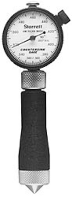 MSC&nbsp;Barcor Dial Countersink Gage, 100&deg; Angle, 0.16 to 0.36 in. Range, 1 ea