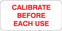 MSC&nbsp;EACH USE CALIBRATION LBLS