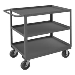 MSC&nbsp;Durham Heavy-Duty Service Utility Cart, 36 in Long, 24 in Wide, Steel, 1200 lb Capacity