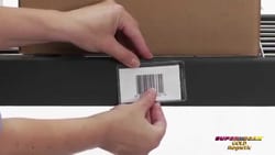 MSC&nbsp;Aigner Magnetic Label Holder, 5 x 3 in, Side-Load, Vinyl