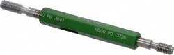 MSC&nbsp;GF Gage Plug Thread Gage, #10-32 Thread, 3B Class, Double End, Go/No Go