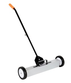 MSC&nbsp;Vestil Magnetic Sweeper, 28-1/2 in Length, Push, Wheeled, 30 in Sweeping Width