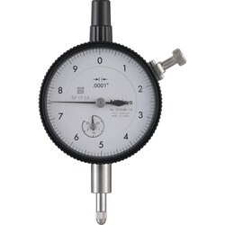 MSC&nbsp;Mitutoyo Dial Indicator, 0.25 in, 0.0001 in Graduation, Flat Back