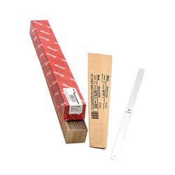 MSC&nbsp;Starrett Feeler Gage, 0.02 in Thick, 0.5 in Wide, 12 in Long, Stainless Steel