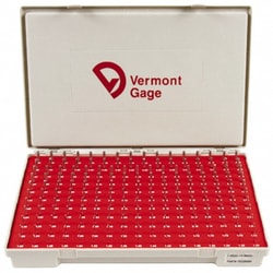 MSC&nbsp;Vermont Gage Plug Gage Set, Class ZZ, 1.31 to 4.99 mm Range, 185 Pc