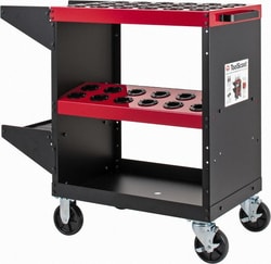 MSC&nbsp;Huot CNC Tool Cart, 48 Tool Capacity, 40 Taper Size, Steel