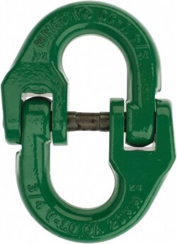 MSC&nbsp;Campbell Removable Coupling Link, Carbon Steel, 3/4 in diameter, 35,300 lb Load Limit