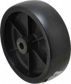 MSC&nbsp;Fairbanks Caster Wheel, Polyolefin, 6 in Dia, Plain Bearing
