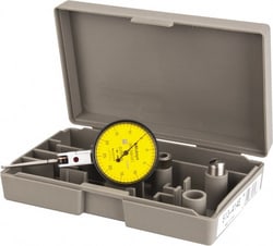 MSC&nbsp;Mitutoyo Horizontal Dial Test Indicator, 0.50 mm Range, 0.01 mm Accuracy