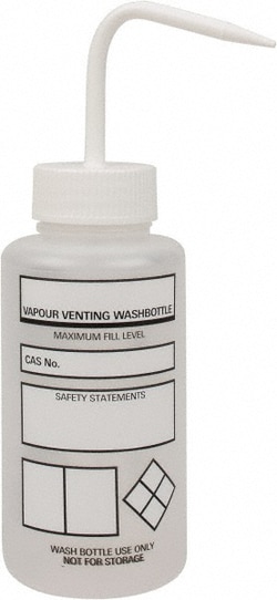 MSC&nbsp;Dynalon Labware Safety Wash Bottle, Polyethylene, 3 inch Diameter, Wide Mouth