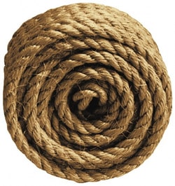 MSC&nbsp;Value Collection Sisal Rope, 5/16 in Diameter, Twisted, Sisal