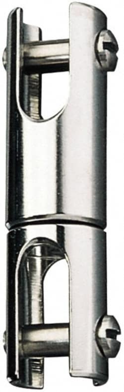 MSC&nbsp;Ronstan Ball Bearing Swivel, 1670 lb Work Load Limit, 1/4 in Pin Fork/Fork, Stainless Steel