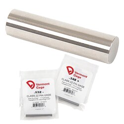 MSC&nbsp;Vermont Gage Pin Gage, Class ZZ, Plus Tolerance, Steel, 19.50 mm