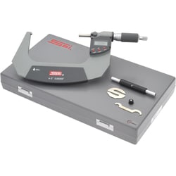 MSC&nbsp;SPI Electronic Outside Micrometer, 100-127 mm, Solid Carbide Face, IP65