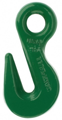 MSC&nbsp;Campbell Eye Hook, 4,300 lb Capacity, Grade 100, Alloy Steel, 9/32 in Chain Dia