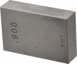 MSC&nbsp;Value Collection Gage Block, Rectangle, 0.9 in, Steel, Grade AS-1