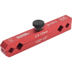 MSC&nbsp;SPI Plug Gage Handle, 0.06-0.426 in, 6061 Aluminum, 0.5 x 0.75 in