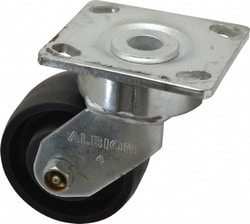 MSC&nbsp;Albion Swivel Top Plate Caster, Glass-Filled Nylon, 4 in Wheel, 800 lb