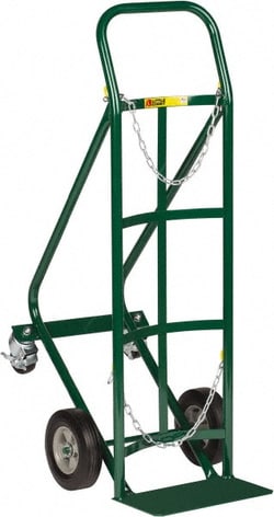 MSC&nbsp;Little Giant Cylinder Hand Truck, 800 lb Capacity, Steel, Tilt-Back, 8 in Wheels