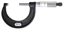 MSC&nbsp;Starrett Outside Micrometer, 1-2 inch Range, 0.0001 inch Graduation, Ratchet Thimble