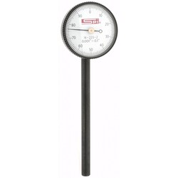 MSC&nbsp;SPI Dial Drop Indicator, 0.1000 in Max Measurement, 0-100 Dial Reading, Jeweled Bearing