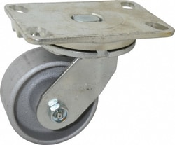 MSC&nbsp;Albion Swivel Caster, Cast Iron, 4 in Wheel, 700 lb Capacity