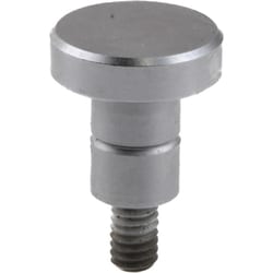 MSC&nbsp;Mitutoyo Drop Indicator Flat Contact Points, #4-48 Thread, 0.3750 in, Solid Carbide