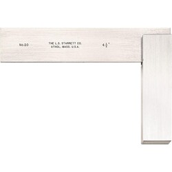 MSC&nbsp;Starrett Steel Square, 4-1/2 in Blade, 3-1/2 in Base