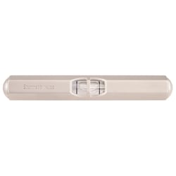 MSC&nbsp;Starrett Pocket Level, 3-1/2 in, Steel, 1 Vial, Satin Nickel-Plated