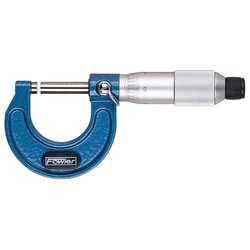 MSC&nbsp;Fowler Mechanical Outside Micrometer, 1 in, 0.001 in Graduation, Solid Carbide Face