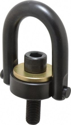 MSC&nbsp;Jergens Hoist Ring, Safety Engineered Center Pull, Bolt-On, 10000 lb Capacity, Alloy Steel