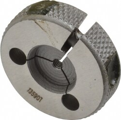 MSC&nbsp;GF Gage Threaded Ring Gage, 1-1/8-12 Thread, Class 3A, No Go