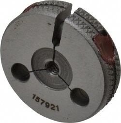 MSC&nbsp;GF Gage Threaded Ring Gage, #6-40 UNF, Class 2A, Go & No Go