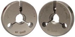 MSC&nbsp;GF Gage Threaded Ring Gage, 1/2-20 UNF, 2A, Go/No Go