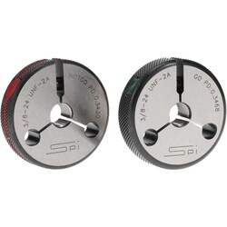 MSC&nbsp;GF Gage Threaded Ring Gage, 3/8-24 Thread, UNF, Class 3A, Go