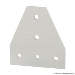 MSC&nbsp;80/20 Inc. Joining Plate, Aluminum, 5 Hole, Series 30, 90 mm Length