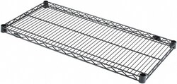 MSC&nbsp;Value Collection Wire Shelving, Black, Powder Coated, 24 inch Deep, 36 inch Wide