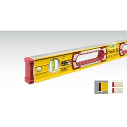MSC&nbsp;Stabila Box Beam Level, 96 in Long, 3 Vial, Aluminum