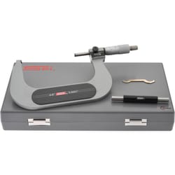 MSC&nbsp;SPI Mechanical Outside Micrometer, 5 in Range, 0.0001 in Graduation, Ratchet Stop Thimble